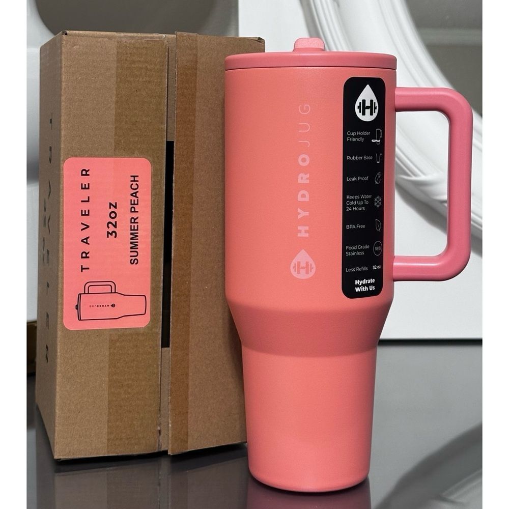 HydroJug 32oz Traveler, SUMMER PEACH